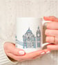 London skyline bone china mug