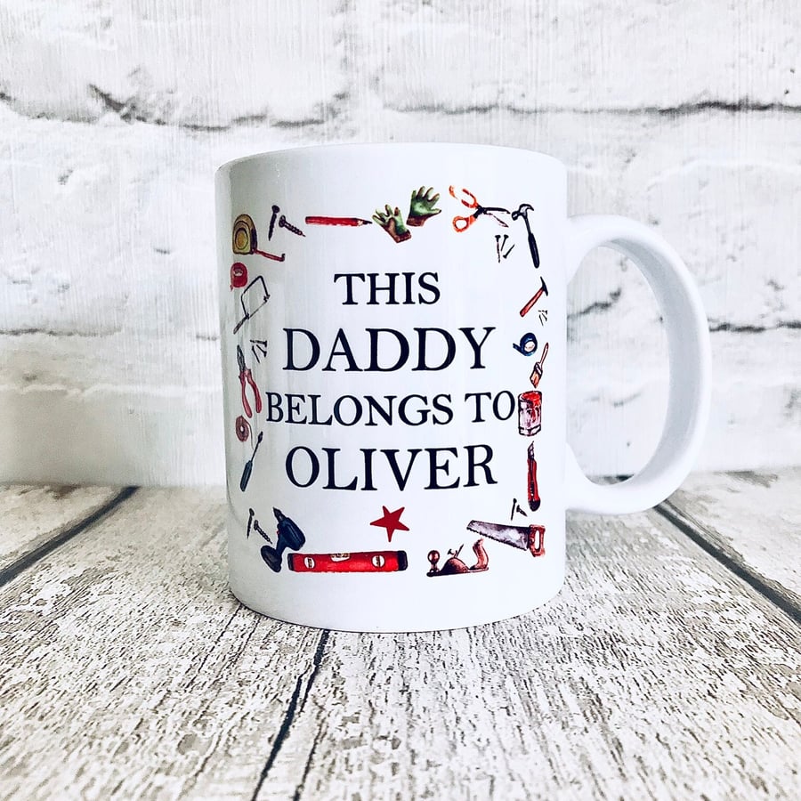 Personalised Dad mug, Personalised shed mug, Gifts for men, Tool mug