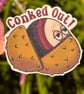 Die Cut Glitter Sticker - Conked Out - Image 3