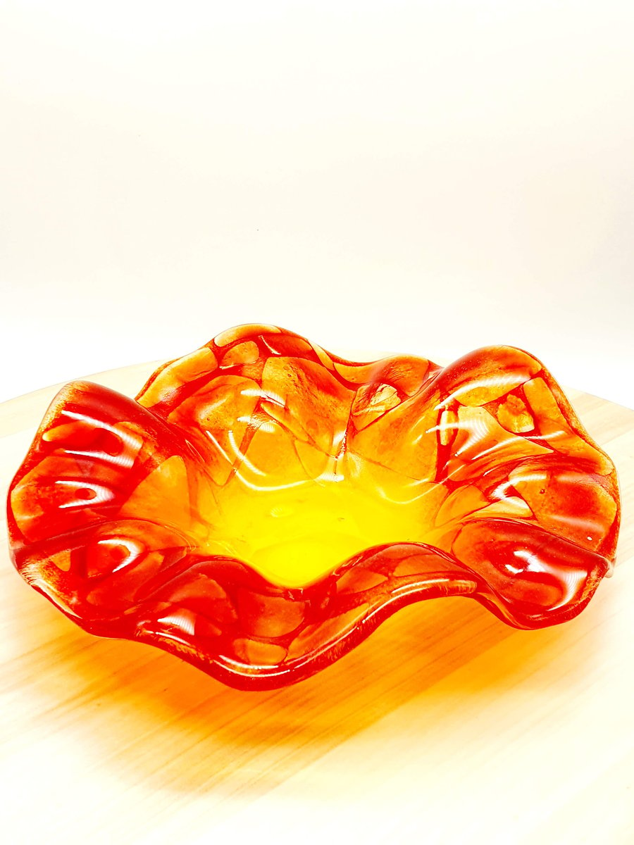 Fused Glass ‘Flower’Bowl