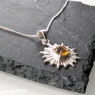 SILVER Starburst Pendant, Handmade Urban Jewellery