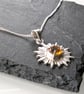 SILVER Starburst Pendant, Handmade Urban Jewellery