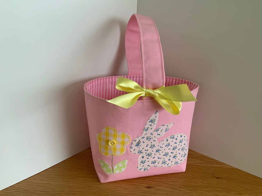 Small Easter Basket, Childrens Bag, Storage Basket, Easter Bag, Easter Bunny