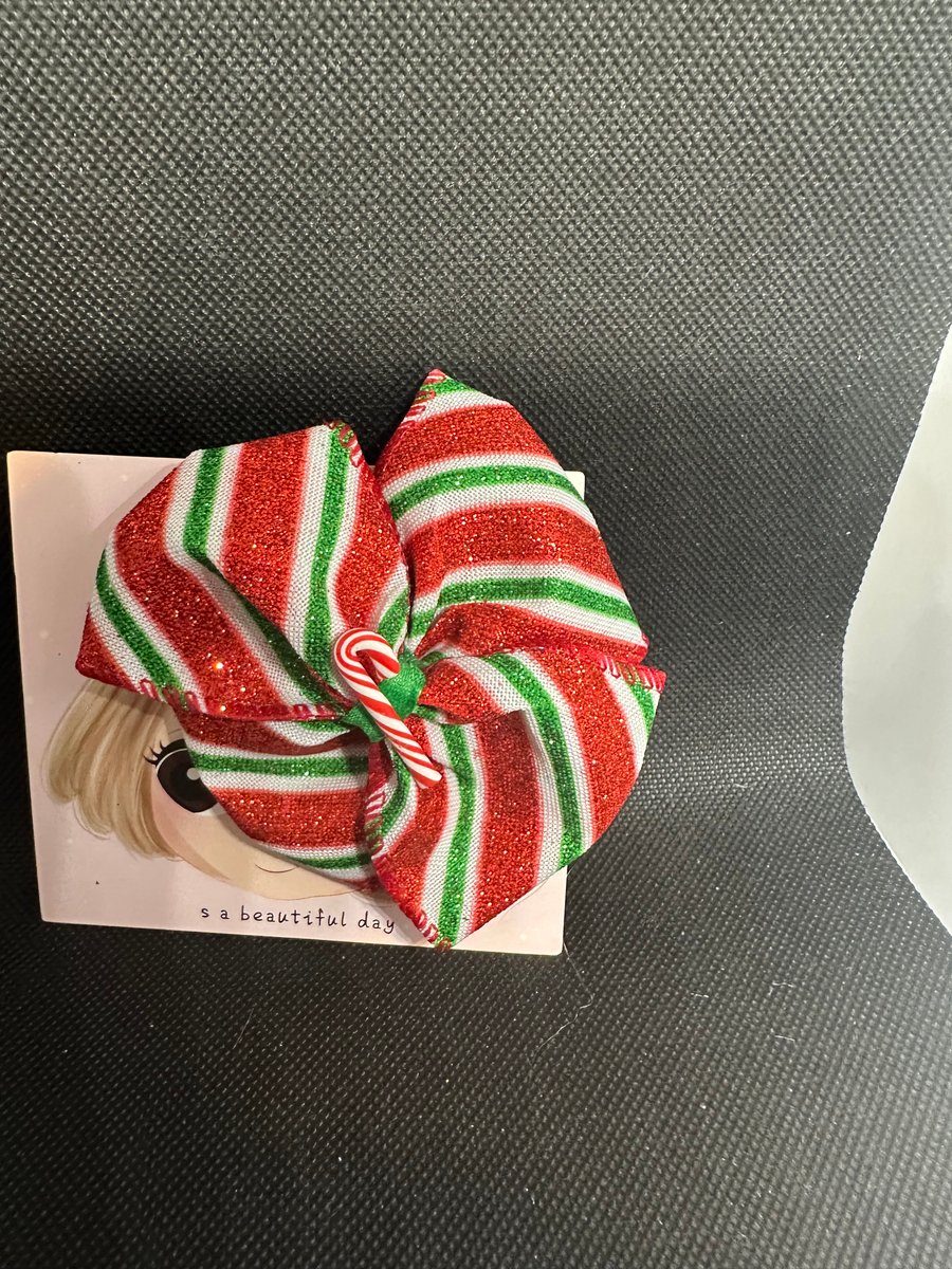 Christmas themes Hair Bows –  Alligator Clip Design