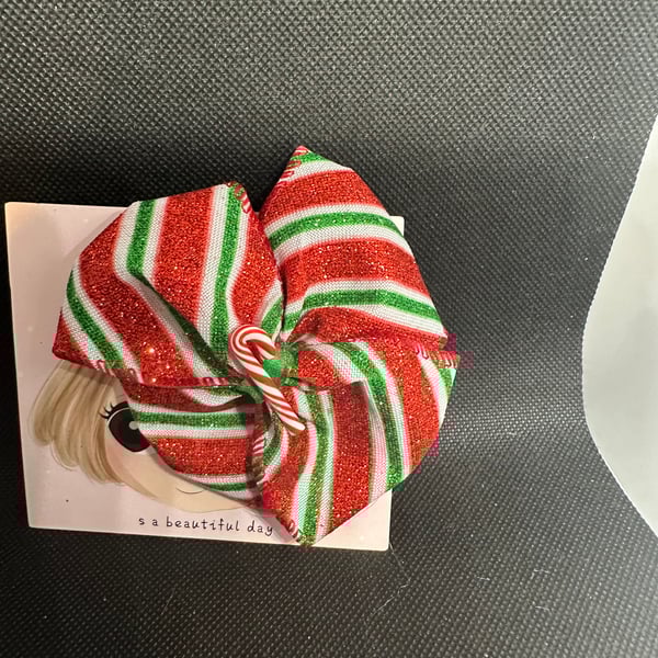 Christmas themes Hair Bows –  Alligator Clip Design
