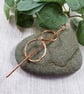 Shawl Pin, Copper Celtic Infinity Knot - Image 7