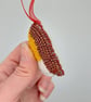 Bead Embroidery Robin Decoration: Handmade Ornament for Christmas decor - Image 3