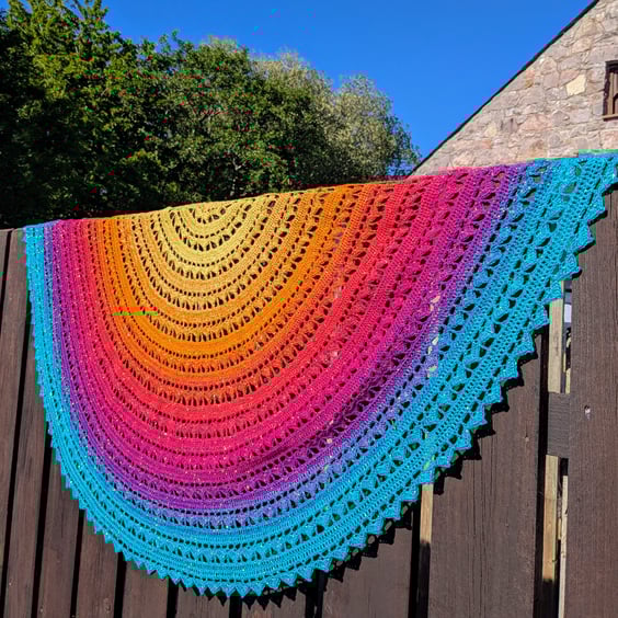 Ladies crochet shawl,summer wrap