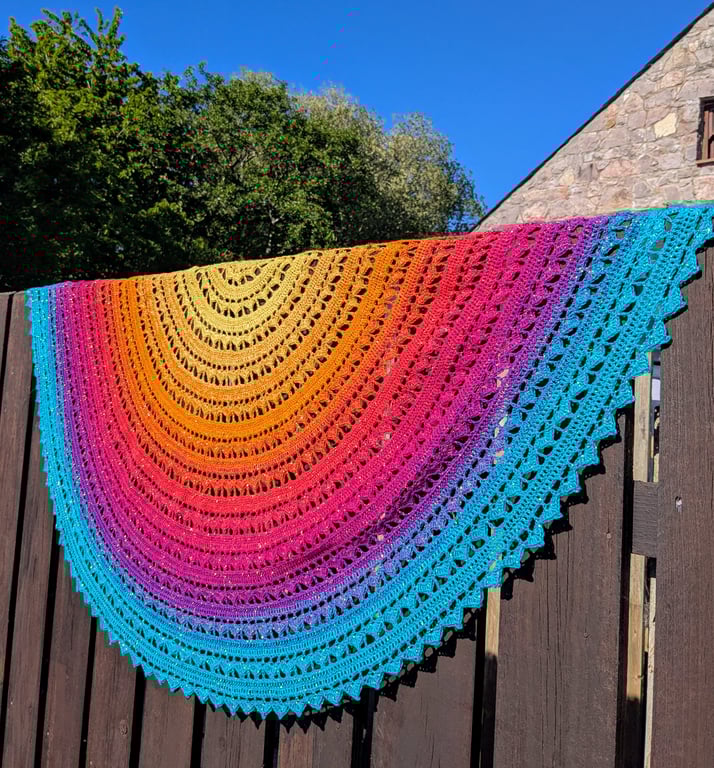 Ladies crochet shawl,summer wrap