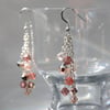 Shades of Rose Gold Swarovski Cascade Earrings