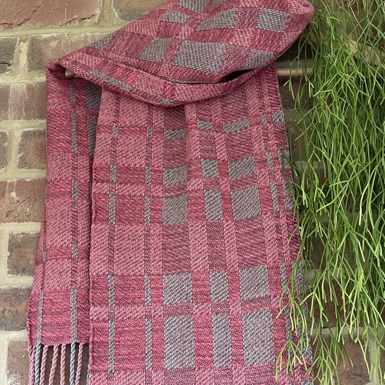Handwoven Cotton and Alpaca Scarf