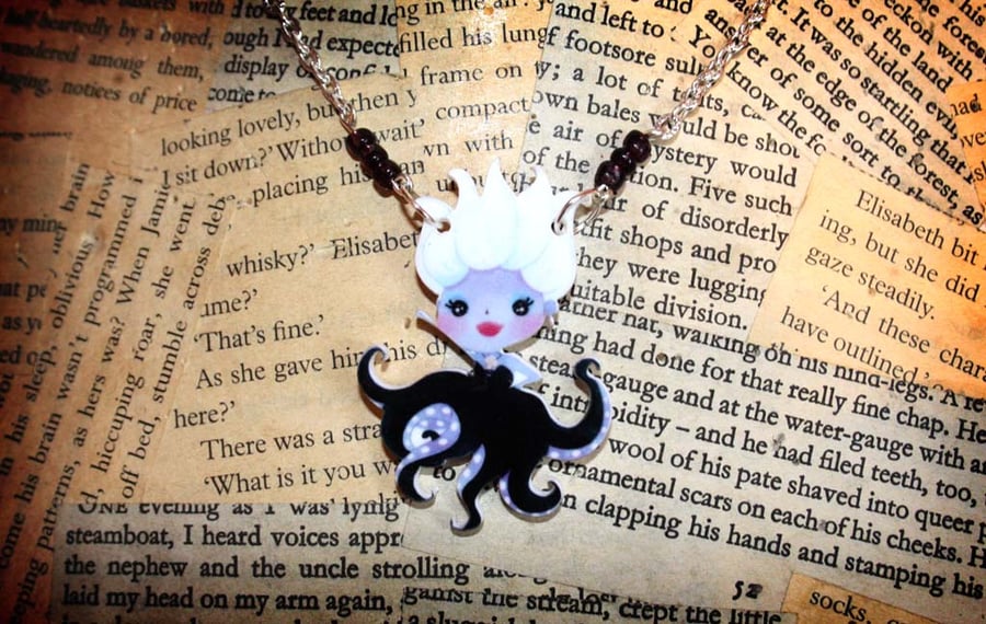 Variation Listing - Fairytale Villain Character Silver Necklace
