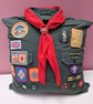 Keepsake cushion for brownies, cubs, guides or scouts
