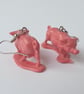 Big Pig Earrings - Upcycled Vintage Toys - Image 2