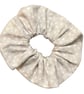 Large Hair Scrunchie - Grey Stars - Handmade by Molly Felicity Designs