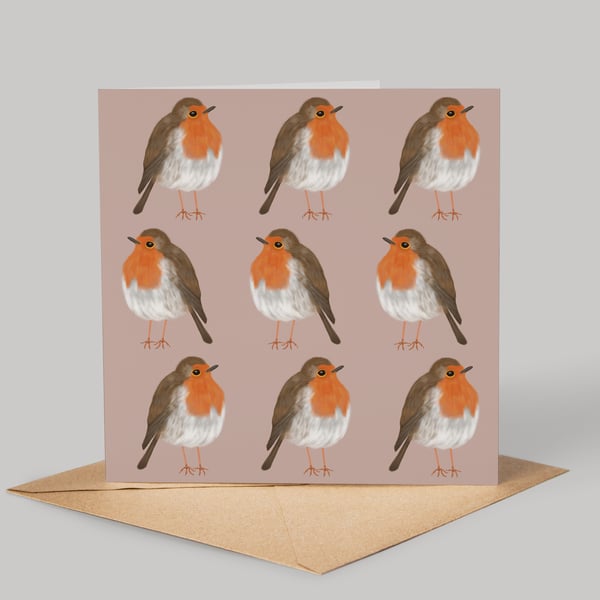 Robin Greeting Card, Blank Card, Any Occasion, Robin Card