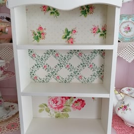 Large Wooden Display Shelf Unit Made with Cath Kidston Designs Bedroom Bathroom 