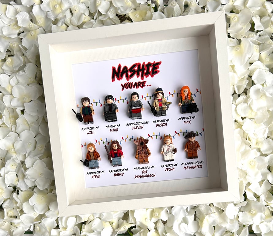 Stranger Things Customised 8 Figure Minifigure Frame