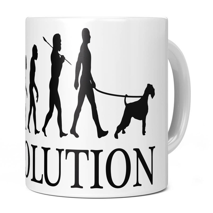 Schnauzer Evolution 11oz Coffee Mug Cup - Perfect Birthday Gift for Him or Her P