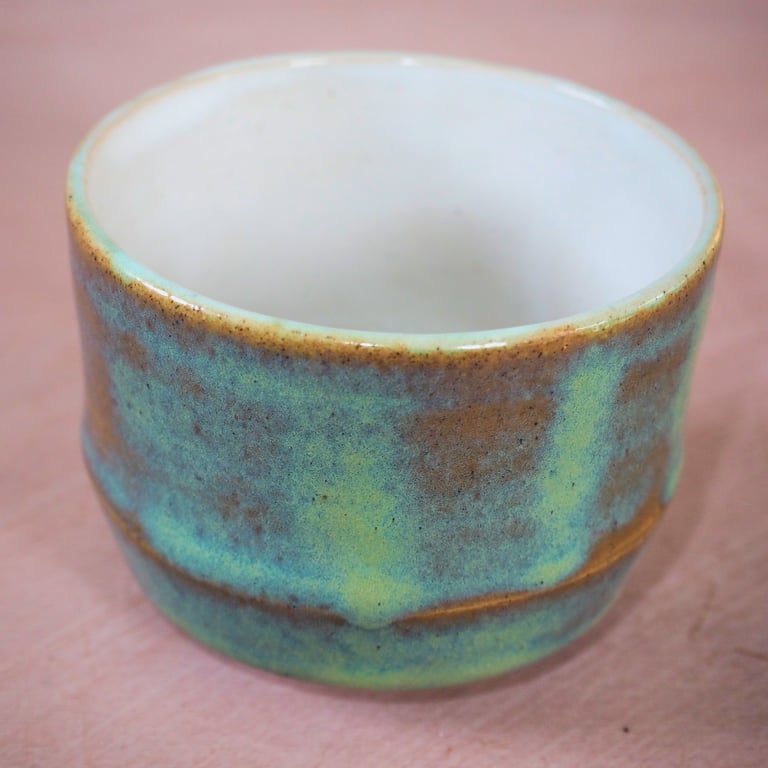 Stoneware Japanese inspired tea bowl or whisky cup