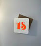 Letterpress Hand Printed 18th Birthday Card