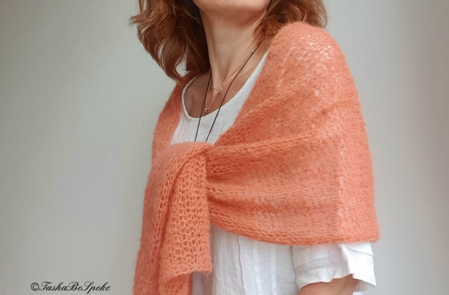 Alpaca winter scarf, Wedding stole, Luxurious silk shawl