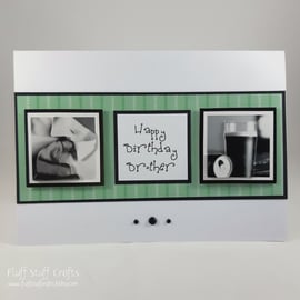 Handmade brother Birthday card