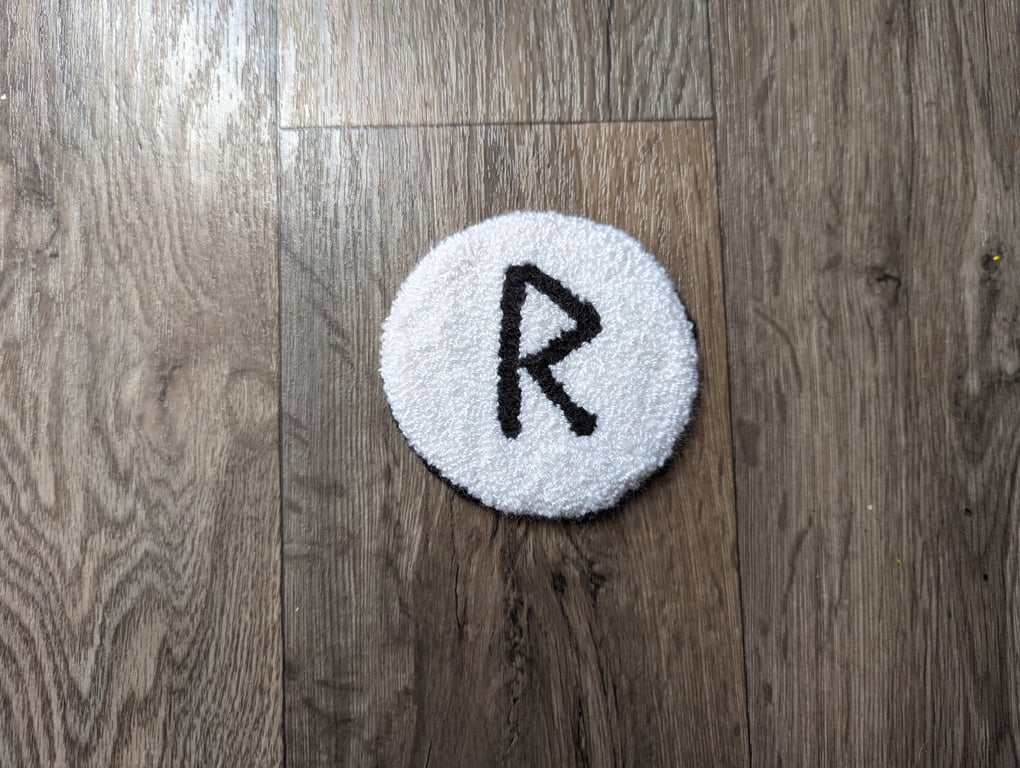 Raido 'Ride' Rune Mug Rug Decor 