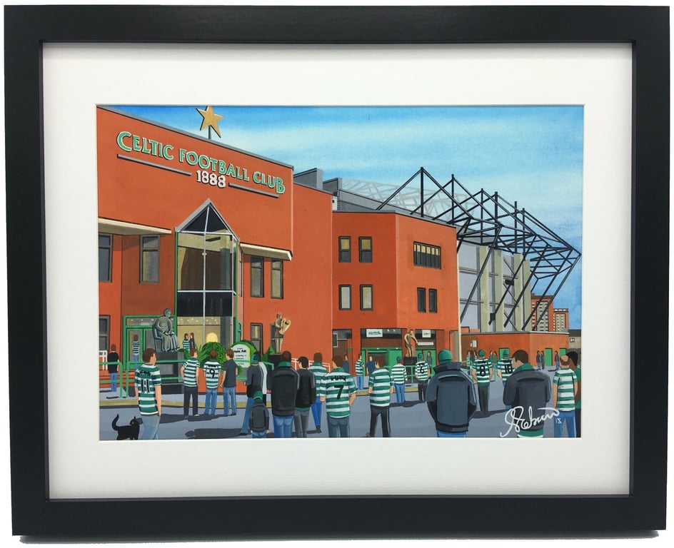 Celtic. Framed & Unframed Fine Art Print, Football Club, Park Stadium Gift