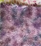 Hand dyed Helmbold 12mm mohair fur fabric "Lilac Ripple" - Image 3