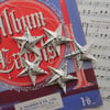 Origami vintage sheet music paper stars - set of 5 - boxed