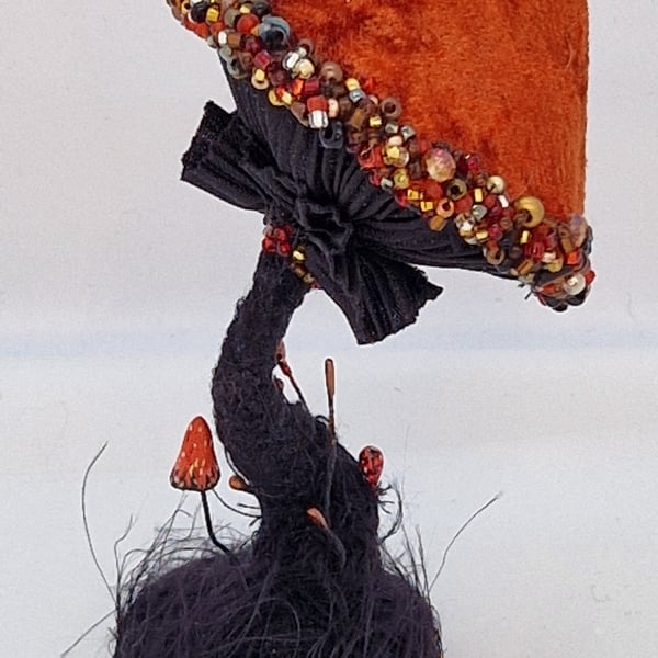 Textile Art Mushroom Table decor 