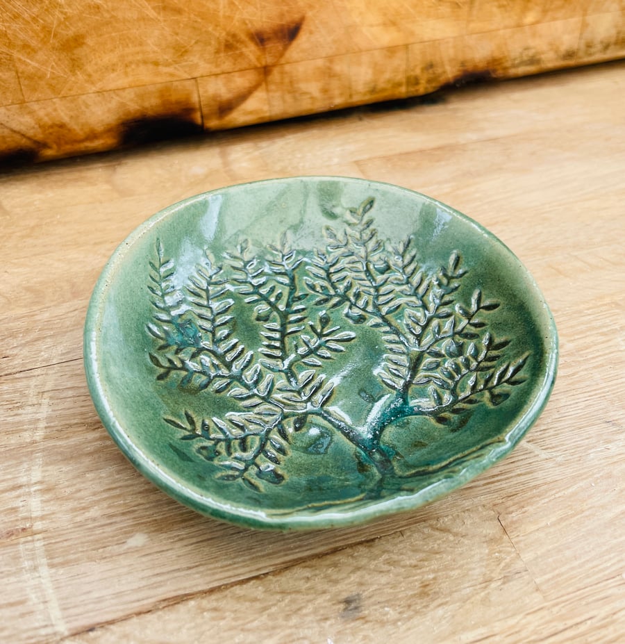 Hand made ceramic dish - tree of life