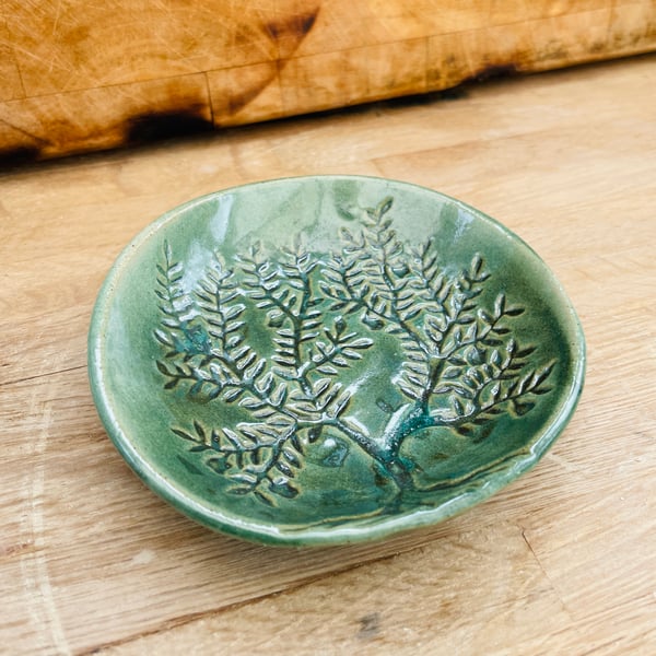 Hand made ceramic dish - tree of life