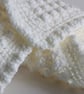 Baby blanket, Cream Handmade Baby Gift, Extra Thick crochet baby blanket - Image 4
