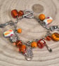 Beaded baking bracelet, Charm bracelet, Baking lover, Handmade (CMB-0001)