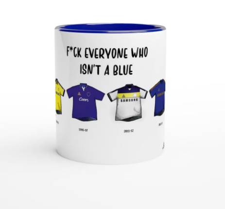 Chelsea Mug - Football Kits Through The Ages - Funny Gift