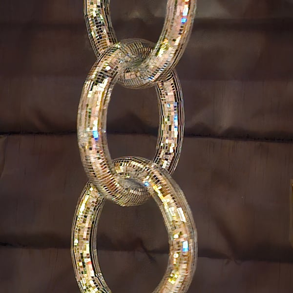 Mirrorball Glitter Large Hanging Style Mirror Chain