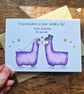 Personalised wedding card in multiple colours, Customised bride and groom card - Image 9