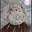 Crocheted Boho Mandala Hat