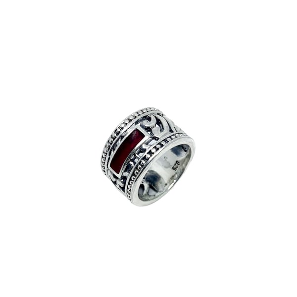 Chunky men's ring in sterl;ing silver 925