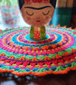 colourful crochet mandala doily - Image 5