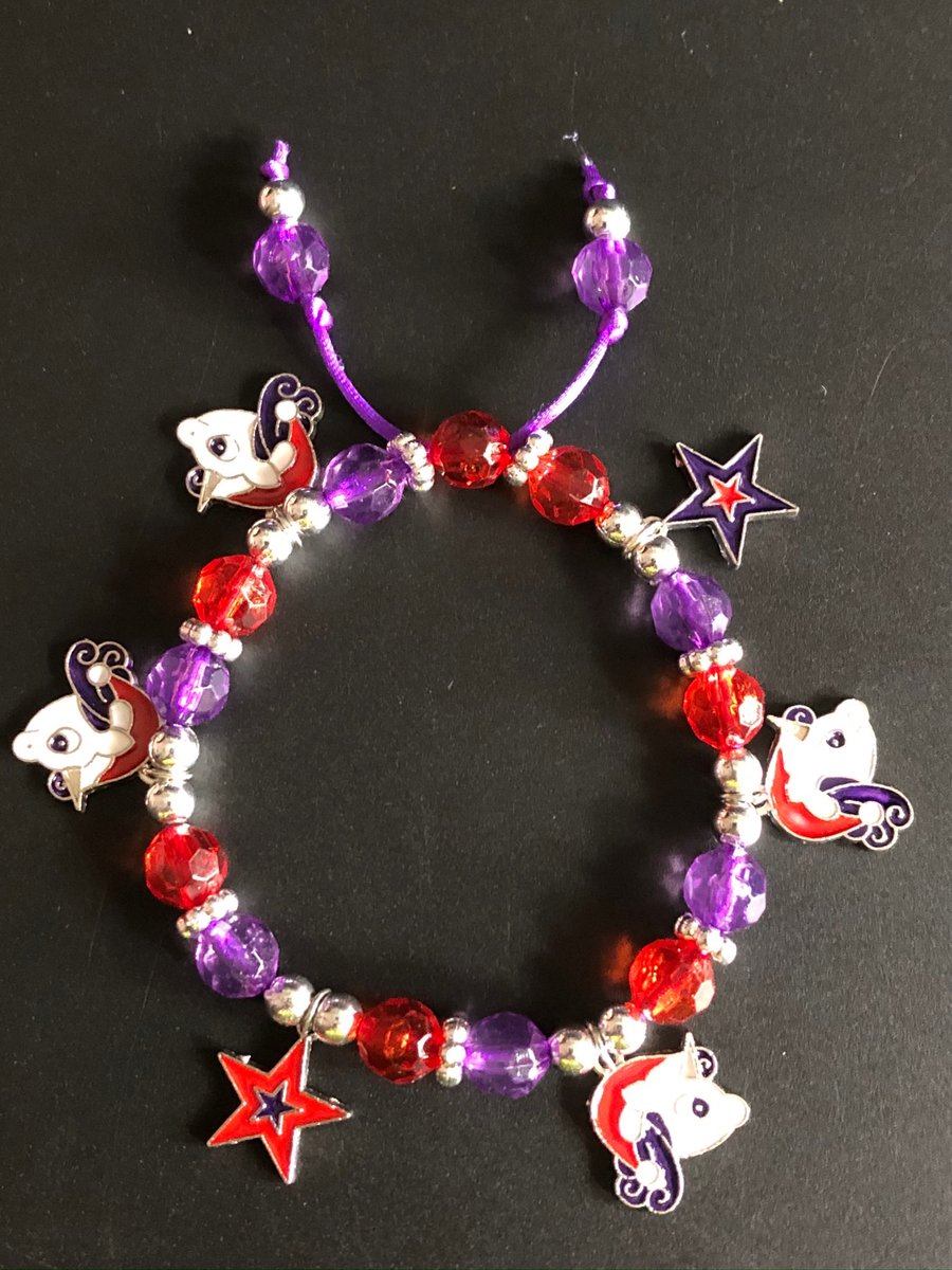 Children’s Festive Unicorn Charm Bracelet 