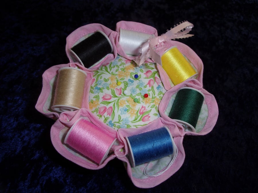 Pin Cushion with cotton Reels