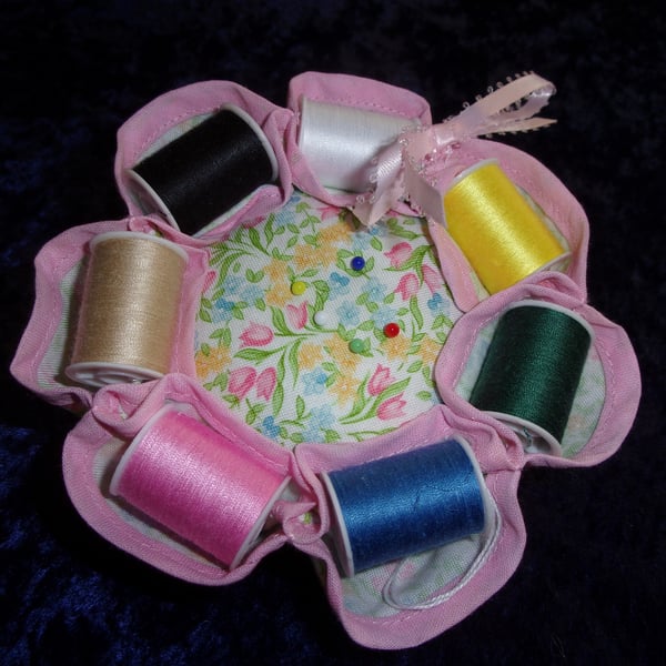 Pin Cushion with cotton Reels