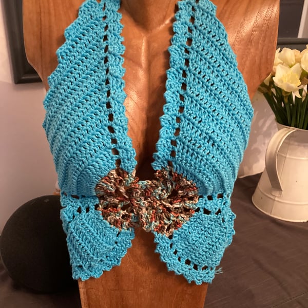 Crochet butterfly top