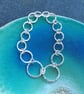 Hallmarked bracelet, argentium silver link bracelet - Image 7
