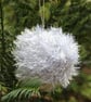 Hand Knitted Silver Tinsel Bauble - Image 2