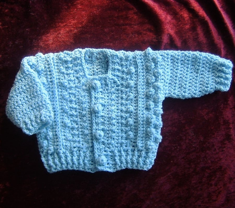 Crocheted baby cardigan ref CR20