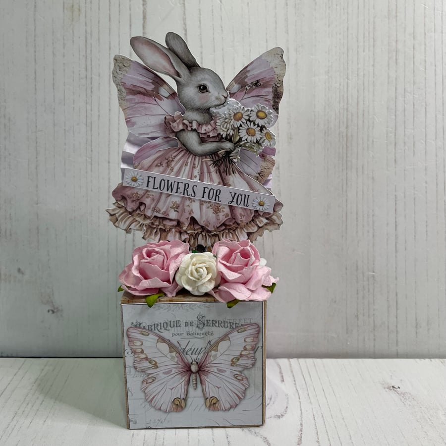 Bunny Block Ornament - 2025.71 - PB10